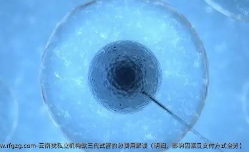 云南找私立机构做三代试管的总费用解读（明细、影响因素及支付方式全览）