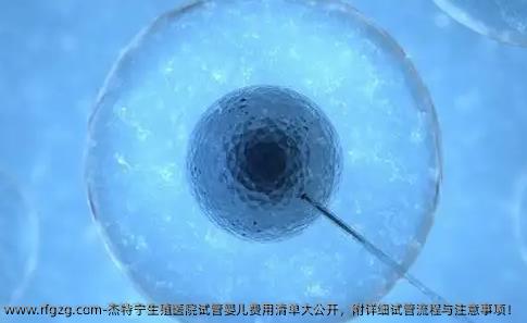 杰特宁生殖医院试管婴儿费用清单大公开，附详细试管流程与注意事项！