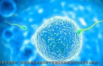 疾病患者试管攻略：疾病患者去泰国杰特宁生殖医院做试管的流程是怎么样的？