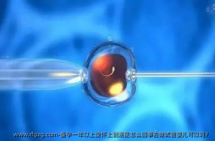 备孕一年以上没怀上到底是怎么回事去做试管婴儿可以吗？
