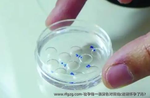 验孕棒一条深色对照线c说明怀孕了吗？